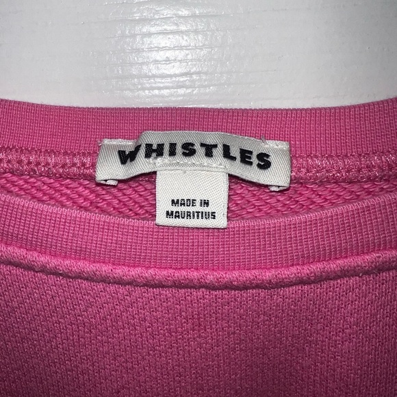 Whistles Women’s Hot Pink “Je Voudrais” Pullover Sweater Size Small - Picture 3 of 4